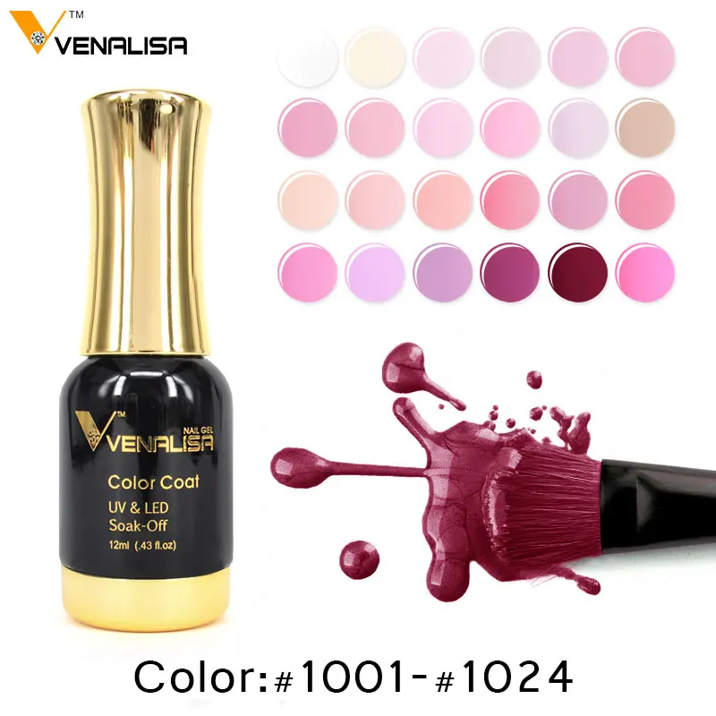 60751 Venalisa ногтей Гель-лак Высокое качество Nail Art Salon совет 120 Цвет 12 мл VENALISA Soak off органические УФ-светодиодный ногтей гель Лаки