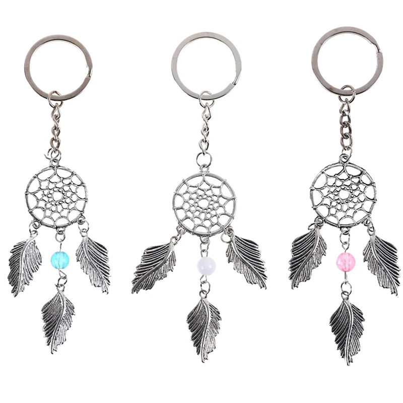Feather Tassels Dreamcatcher Dream Catcher Pendant Keyring Key Chain Keychain