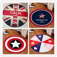 Капитан Америка щит круглый коврик Tapis ШАМБРЕ Bebe для мальчиков ковры для спальни Tapis Enfant ШАМБРЕ ковер для спальни