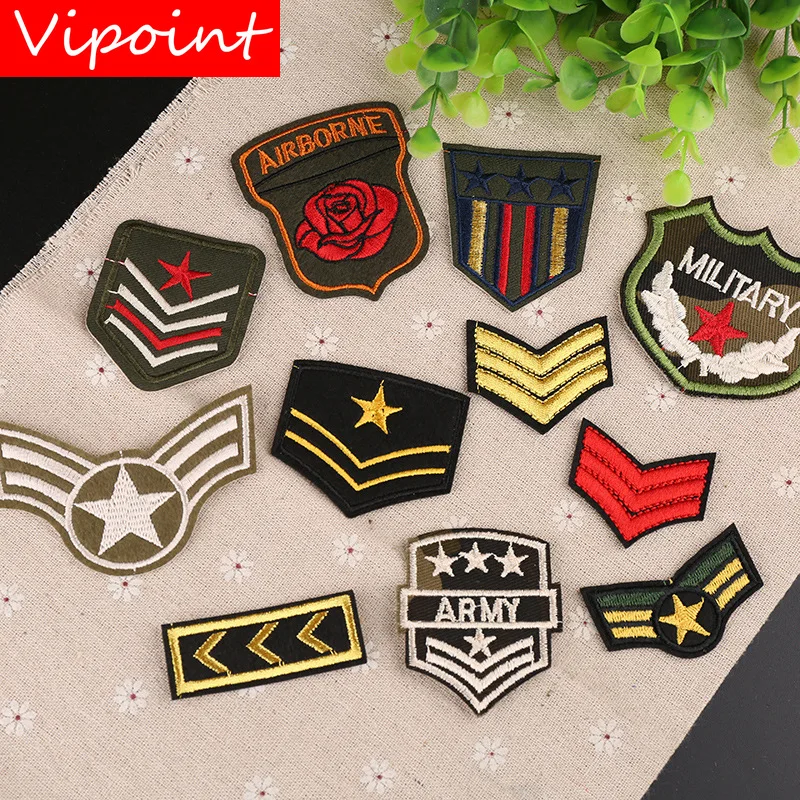 

VIPOINT embroidery army patches military rank patches badges applique patches for clothing YX-93
