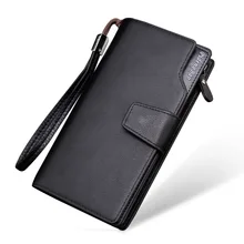 Новинка мужские кошельки из натуральной кожи кошелек для мужчин длинный дизайн доллар цена кошелек Carteras Повседневный дизайнерский кожаный кошелек марки