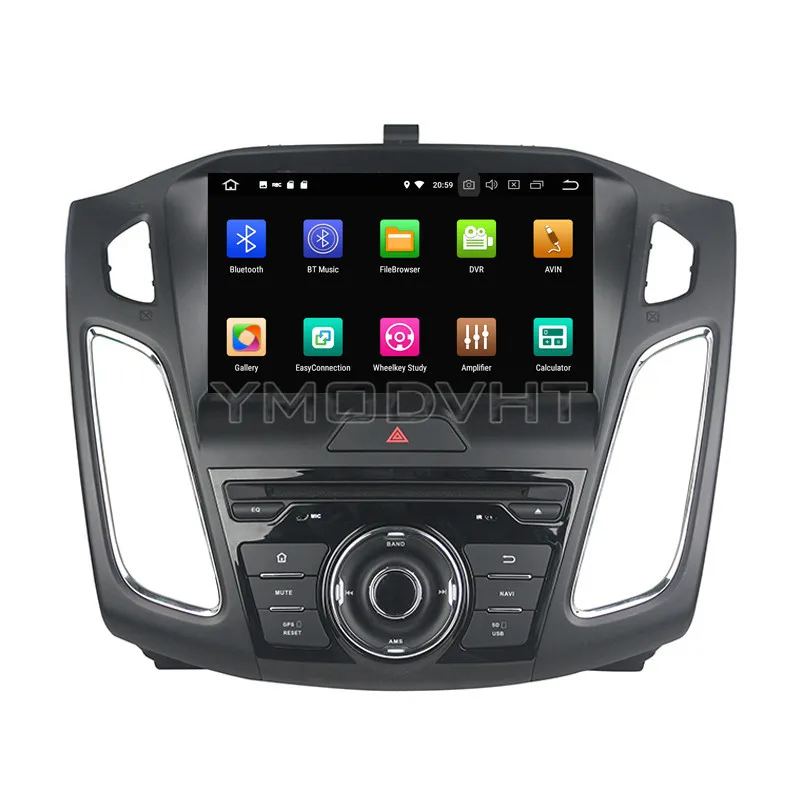 Best YMODVHT 9inch Android 8.0 Octa Core PX5 4GB RAM 32GB ROM Car DVD Player Radio Stereo GPS for Ford Focus 2012 2013 2014 2015 2016 3
