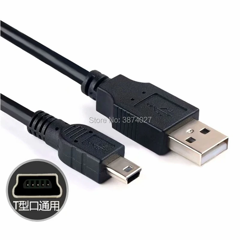 0,3 M-5 M USB кабель 2,0 A штекер для Mini B 5 Pin 5 P T порт MiniUSB для устройств MP3 MP4 камера мобильный телефон жесткий диск компьютер