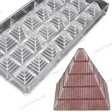 2.8×2.8cmx21cups Pyramide Form Schokolade Klar Polycarbonat Plastikform, DIY Handgemachten Schokolade PC Mold, Schokolade Werkzeuge, Qualität