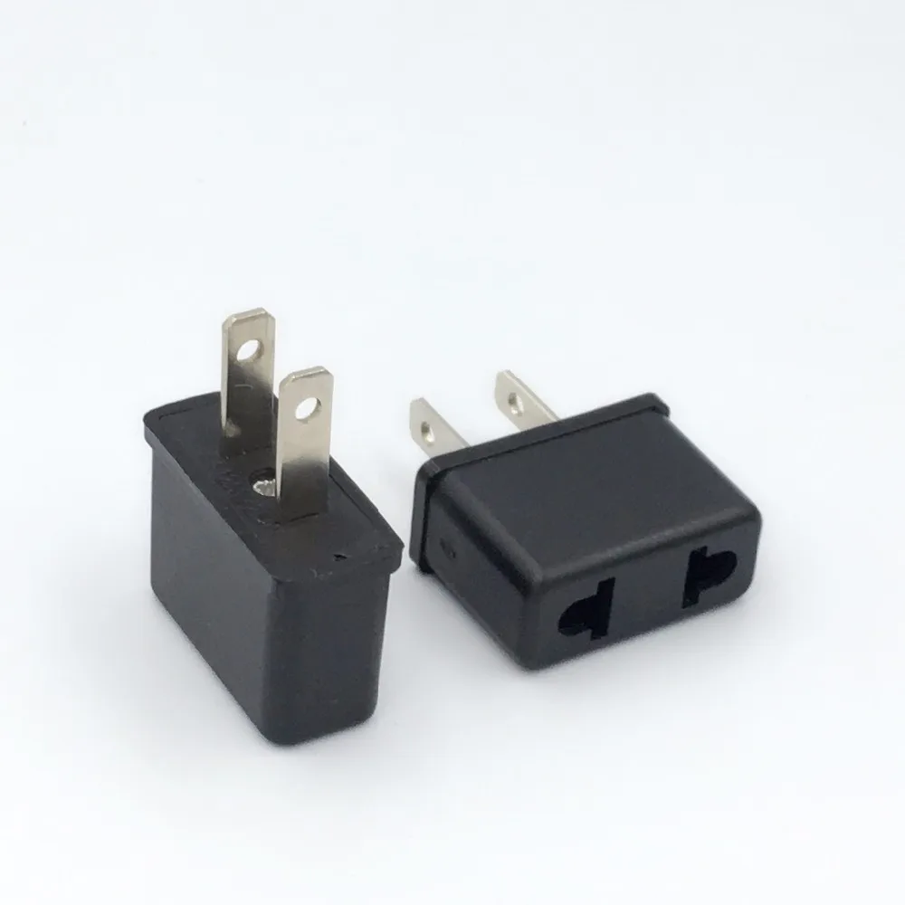 

1pcs EU Europe European AC to American US USA Travel Charge Power Plug Adapter Outlet Converter Adaptador For Mobile phone Euro