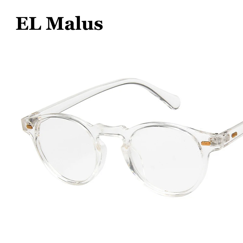 [EL Malus]Retro Small Oval Frame Sunglasses Mens Womens Dark Green Lens Mirror Vintage Leopard Shades Brand Designer Sun Glasses