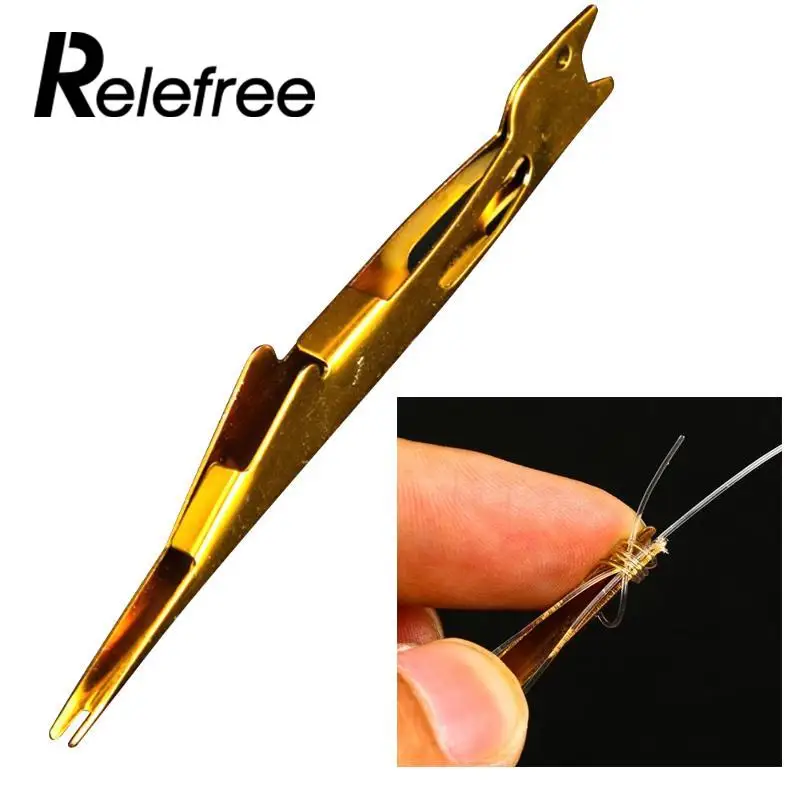 

Relefree Tie Fast Knot Tying Tool Fly Fishing Line Tyer Gold Tackle Fish Accessories Equipment