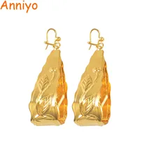 Anniyo африканские серьги 24 к золотого цвета ювелирные изделия Tobago Congo Нигерия эфиопская Свадебные подарки День рождения#156506