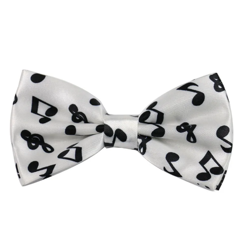Winfox Винтаж черный, белый цвет бабочкой Brace 2,5 см в ширину подтяжки галстук бабочка комплект Для женщин Для мужчин музыка подтяжки с нотами