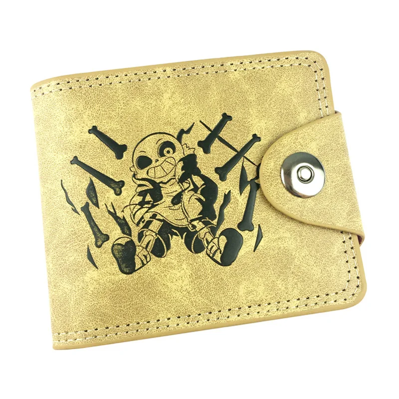 

Novelty Cartoon Short Purse Anime Undertale Wallet ID Card Holder carteira Dollar Price Men Women Leather Wallets