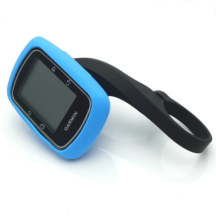 Для Garmin Edge 500/200 резиновый защитный чехол+ 31,8 мм открытый кронштейн для горного велосипеда держатель велосипедные аксессуары для GPS - Цвет: Sky Blue