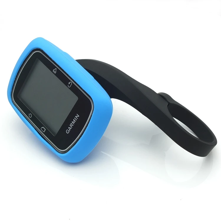 Sky Blue Для Garmin Edge 500/200 резиновый защитный чехол+ 31,8 мм открытый кронштейн для горного велосипеда держатель велосипедные аксессуары для GPS - Цвет: Sky Blue