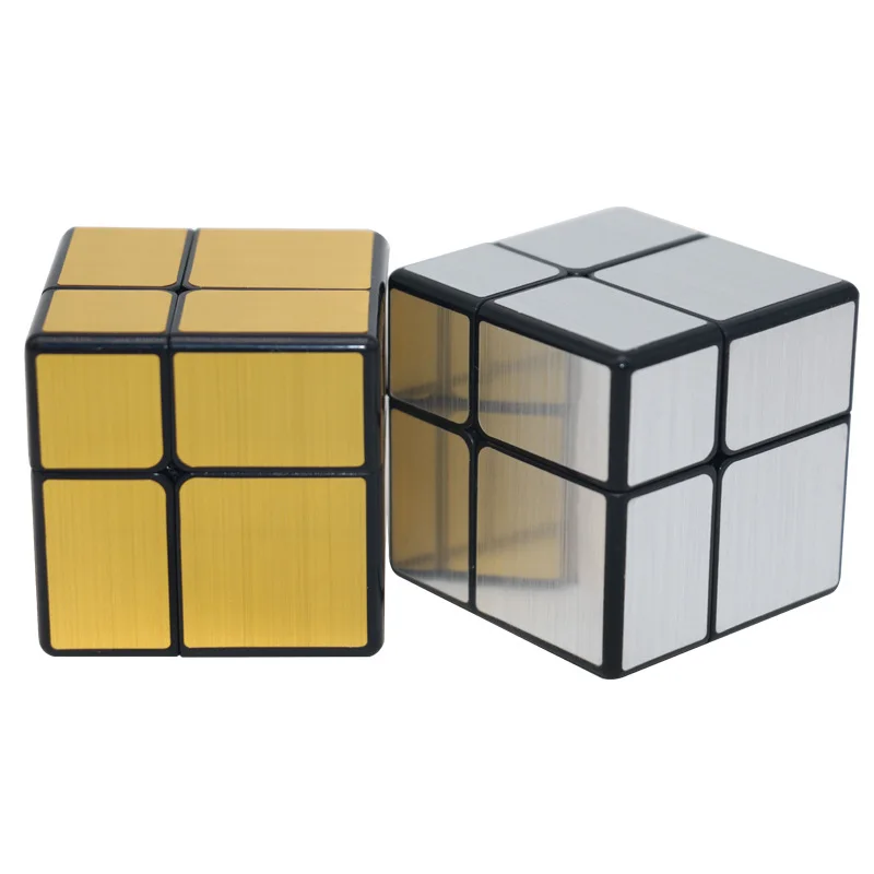 QIYI гладкий зеркальный 2x2x2 магический куб скоростной пазл 2x2 Обучающие игрушки