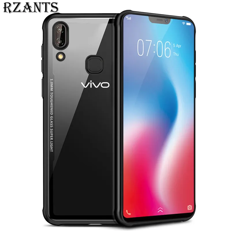 Rzants Phone Case For VIVO V9 / V9 Youth Transparent Back+TPU Edge Dirt