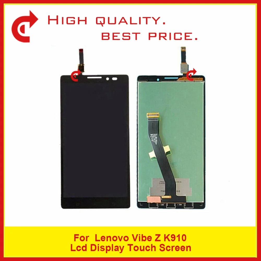 

High Quality 5.5" For Lenovo Vibe Z K910 LCD Display With Touch Screen Digitizer Sensor Panel Assembly Free Shipping