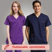 Мужская и wo Мужская одежда для мытья рук, костюм с короткими рукавами, хлопковый изоляционный костюм, одежда для кисти, Хирургическая Одежда, повязка