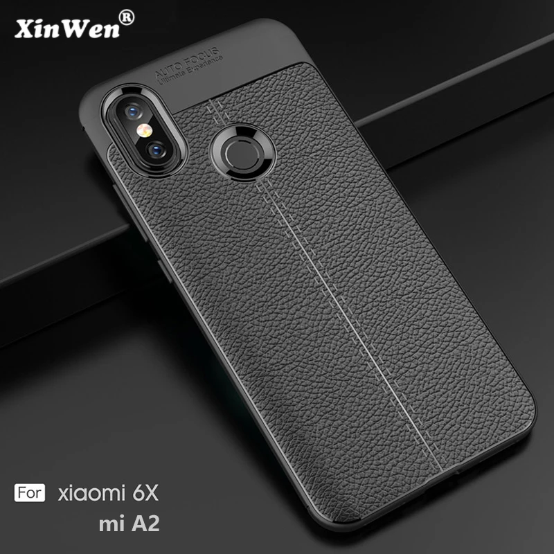 

XinWen luxury phone case for xiaomi mi a2 mia2 mi 6x mi6x silicone silicon back etui,coque,cover, Soft tpu leather Pattern cases