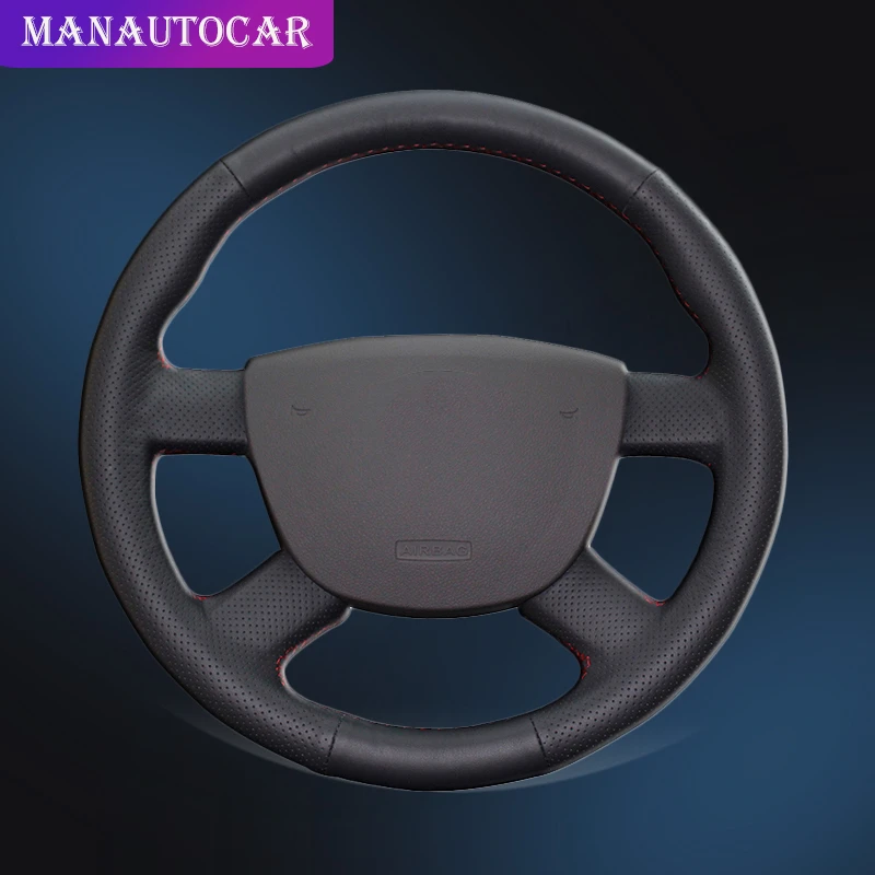 

Car Braid On The Steering Wheel Cover for Ford Focus 2 2005-2011 for Ford Kuga 2008-2011 C-MAX 2007-2010 Leather Steering Covers