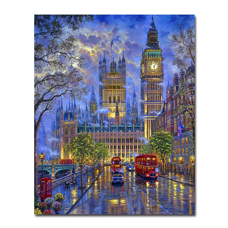 

Home Decor 5D Diamond Embroidery Big Ben Painting Full Square Drill Cross Stitch Picture Handmade Wall Art Bedside Background