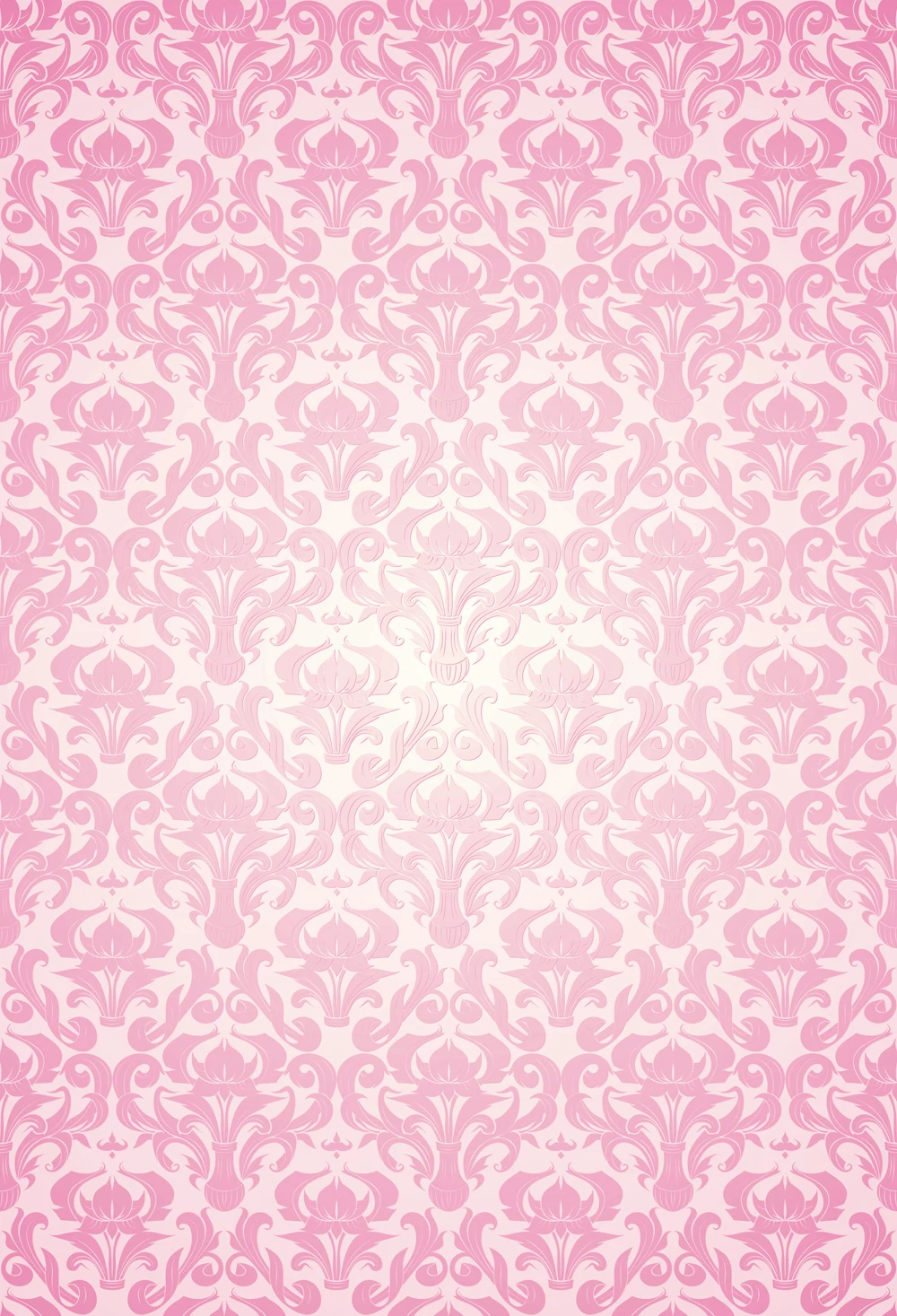 HUAYI Pink Damask Background Art Fabric Studio Newborns Backdrop