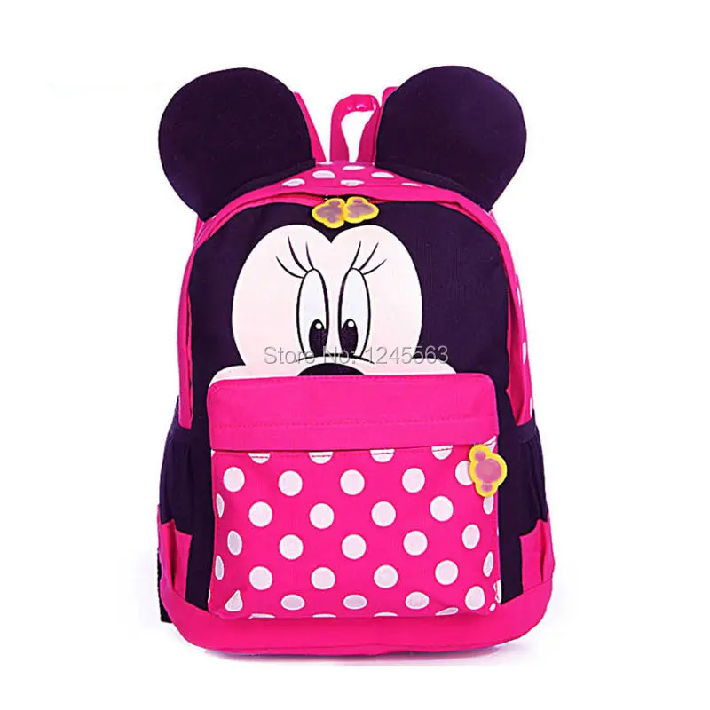 Baby S Cartoon Minnie Mouse School Bag Kids Polyester Backpacks Baby S Cartoon Minnie Mouse School Bag Kids Polyester Backpacks Kindergarten Book Bags Children Birthday Gifts In From Luggage On