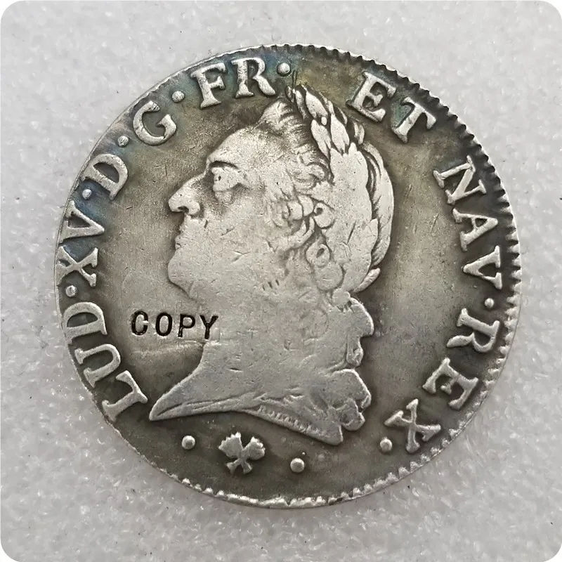 Франция-Луи ХV 1 ЭБУ 1774 л(байонна) Имитация монеты памятные монеты-копии монет медаль коллекционные монеты