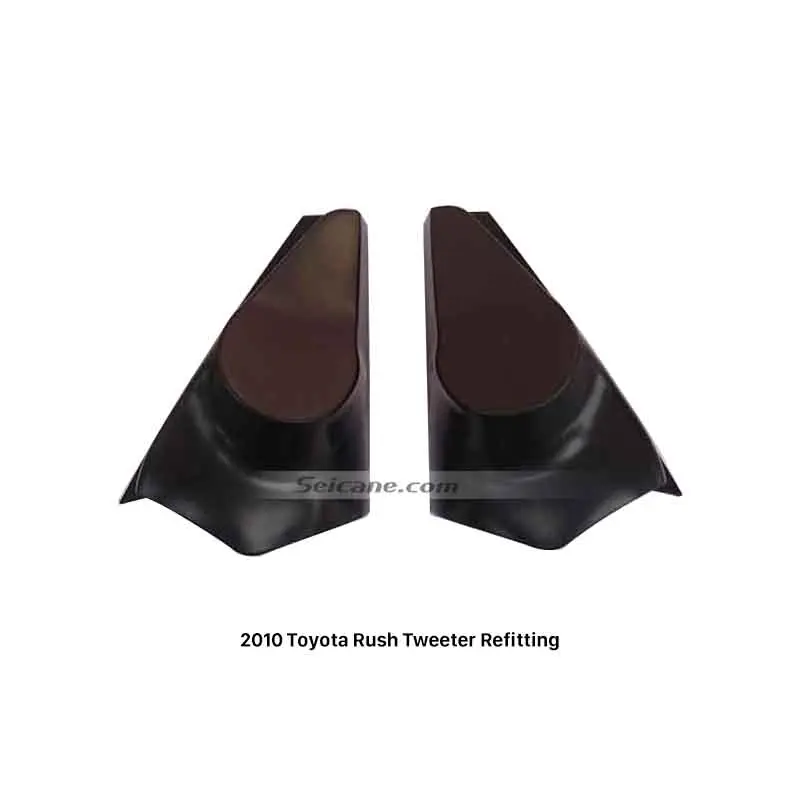 

Seicane Car Tweeter Refitting Speaker Boxes for Toyota Rush 2010 Audio Door Angle Gums Decoration Reift Stereo Kit Black 2 PCs