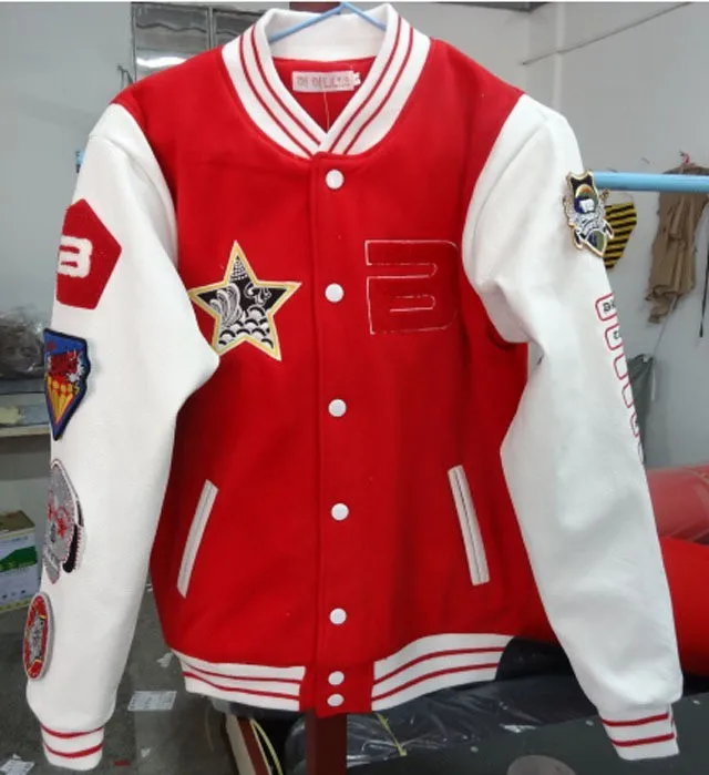 

Bigbang GD G dragon same baseball coat jacket fashion Hip Hop rapper hoody