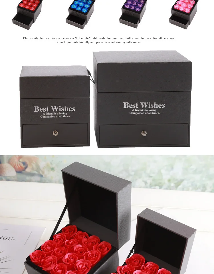 rose gift box artificial flowers  (4)