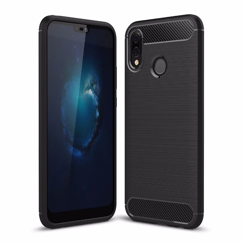 

For Huawei P20 Pro P8 P9 Lite 2017 P10 Plus Case Silicon Heavy Shockproof Carbon Fiber Soft Silicone Back Cover For P Smart Capa