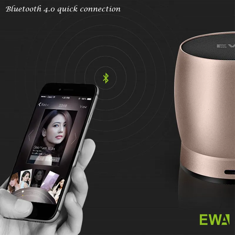 EWA A150 портативная беспроводная Bluetooth Колонка для звонков без рук маленький динамик s тяжелый бас беспроводная Bluetooth стерео телефонная колонка