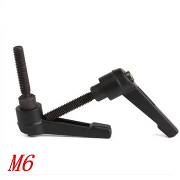 2pcs lot M6 Thread Adjustable Handle Lever M6x16 20 25 32 40mm Clamping Handles 6mm Thread