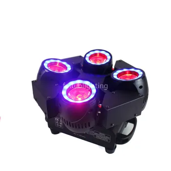 

new 4x40w high power rgbw 4 in 1 dj Night Bar KTV led Beam Moving Head Light powercon in and out
