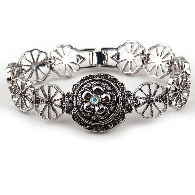 

Free Shipping Hot Sell 1.8-2cm Alloy with CZ stone Snap Button Rhinestone Bracelet for Women Charm Bracelets