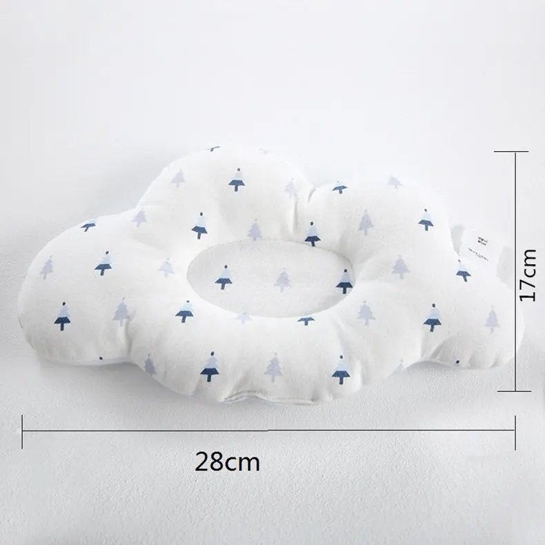 Облако-образный Детские подушки новорожденных сна позиционер Поддержка Подушки Предотвращение плоской головкой малышей Постельные