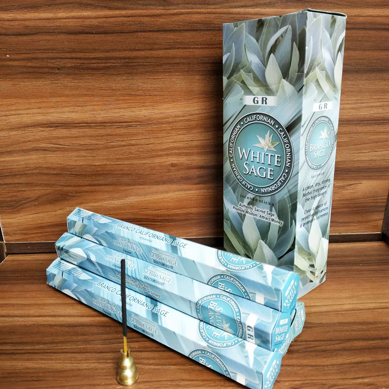 

T White Sage Inidan Stick Incense 110pcs/lot Sticks Office Yoga Refreshing Room Fragrance Wholesale Lots Bulk Incense Home Decor