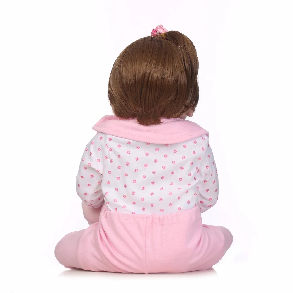 Силиконовая кукла Bebe Reborn для новорожденных 22 дюйма виниловая Реалистичная