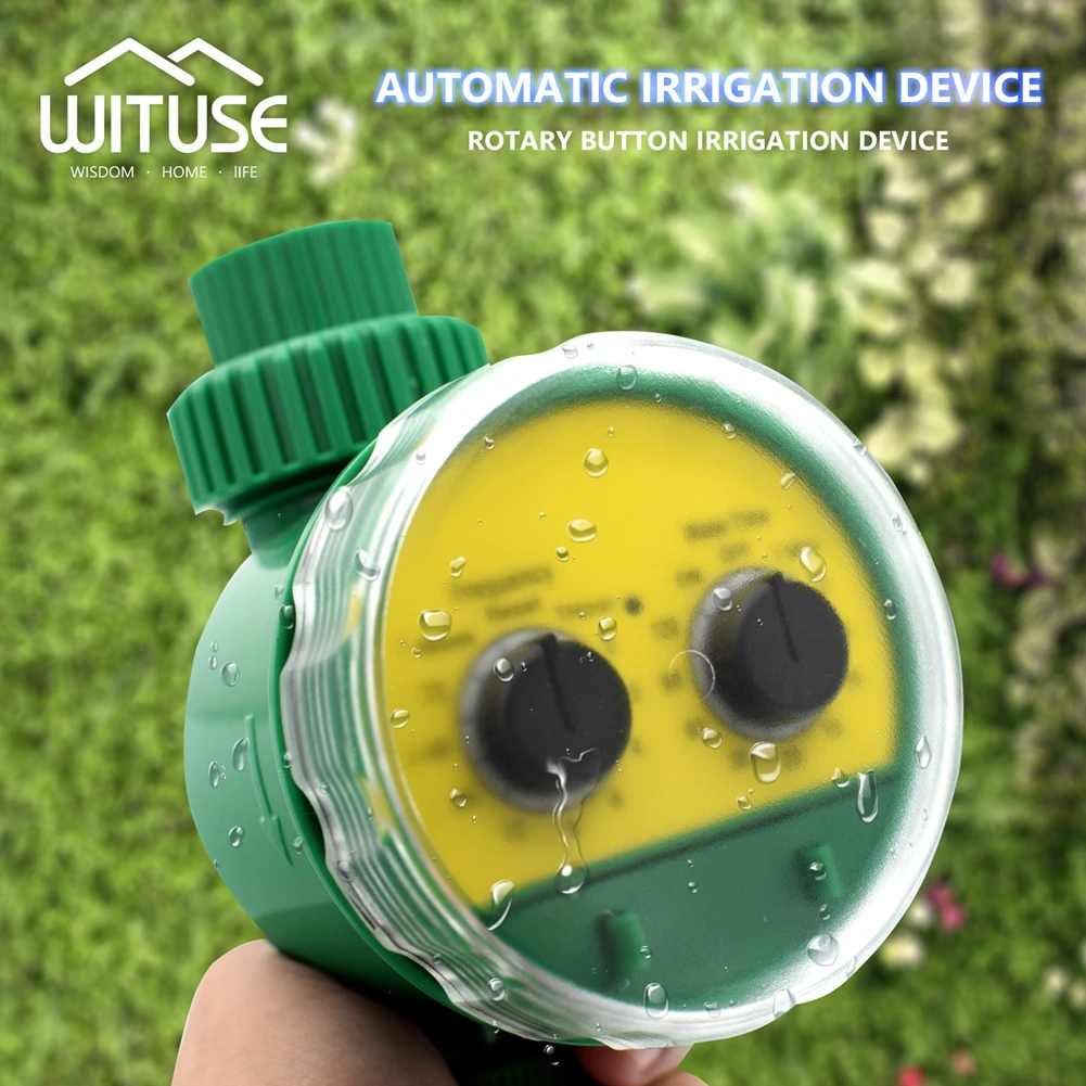 

2 Dials Electronic Water Timer Garden Solenoid Valve Irrigation Timer Sprinkler Controller For Electronic Sprinkler System