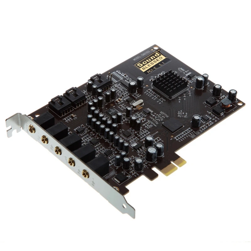 

Pc Computer Pci-E 0105 Chip 501 Sound Track Directsound 3D Desktop Audio Card