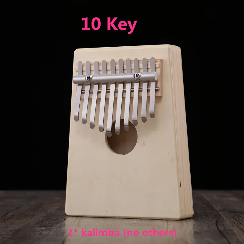 10 клавиш Kalimba Mbira «пианино для больших пальцев» традиционный музыкальный инструмент портативный отличный подарок - Цвет: 2
