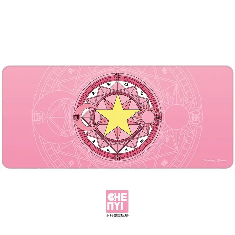 

Mechaincal keyboard mousepad clamp Card Captor SAKURA cherry 900 400 4 mm Stitched Edges Soft/Rubber High quality