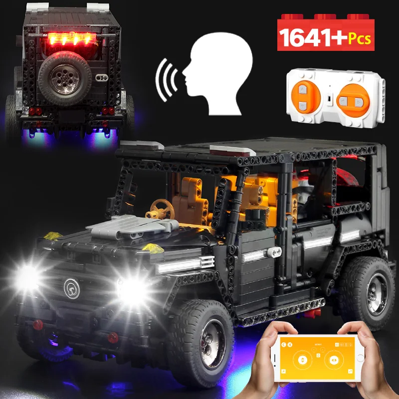 

1641pcs App 2.4G Remote Control Suv Technic City RC Car Vehicle Model Building Block Brick Toys For Children Boys