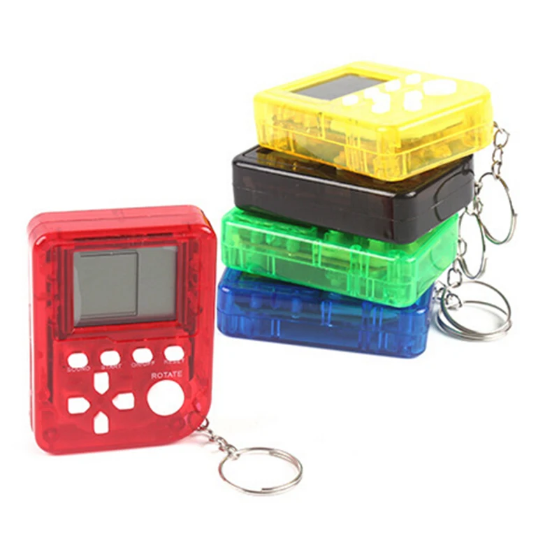 

Portable Virtual Electronic Machine Nostalgic Tetris Brick Game Keychain