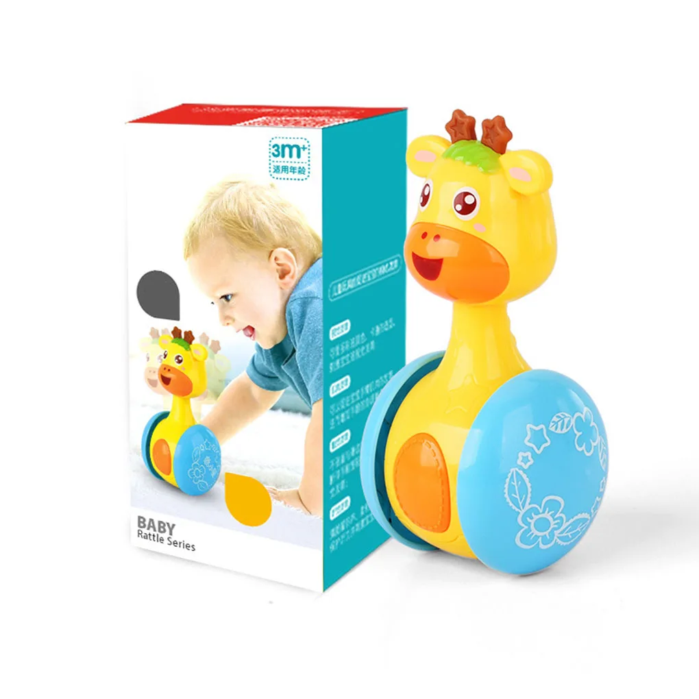 Мультяшная милая кукла-неваляшка с жирафом Roly-poly детские погремушки кольцо-колокольчик для новорожденных детей Детские игрушки