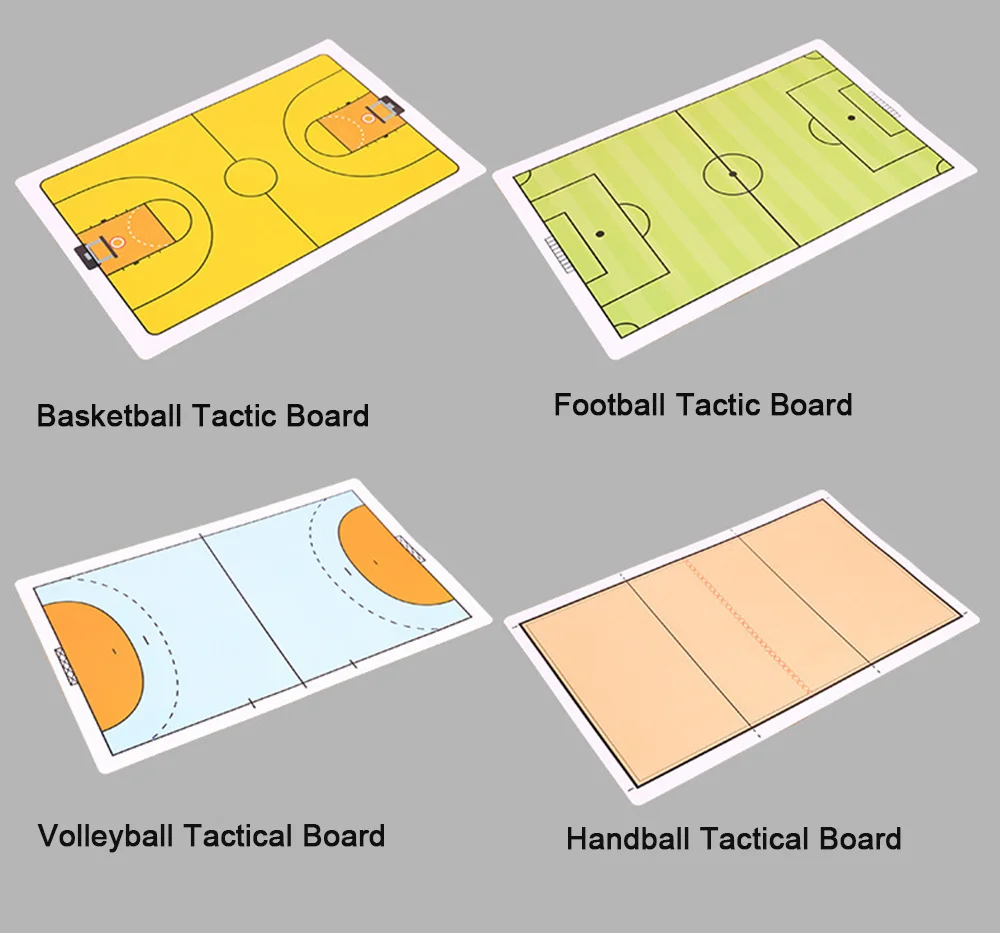 Многофункциональная тактическая доска для футбольного матча, тренировочная тактическая доска для гандбола, баскетбола, волейбола, рефери, полиуретановая тренерская доска