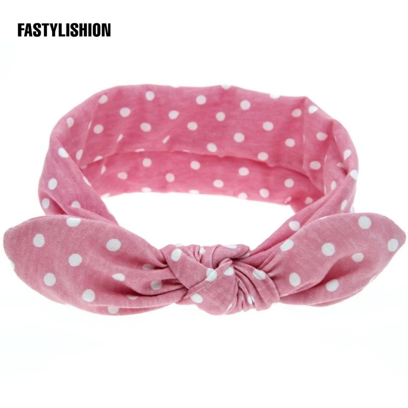 

Rabbit Ears Elastic Hair band Wave Point Bowknot Headbands/Headwear Party Celebration Girl Cute hairband