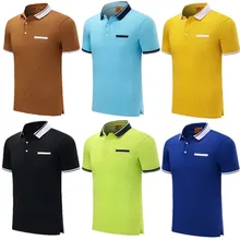 Упражнения поло летние мужские Поло спортивной одежды с коротким рукавом поло человек/женщина Универсальный 1888
