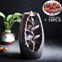 Водопад обратного потока ручной ладан держатель керамический дым Курильница держатель подарок матери домашний декор