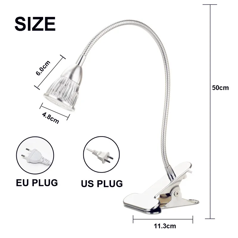Полный спектр светодиодный светильник для выращивания 5 Вт 10 Вт 15 Вт 360 градусов с гибкой головкой, настольная лампа, светильник для внутреннего сада, лампа для растений с вилкой США/ЕС