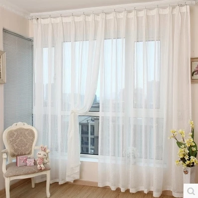 Jacquard franja blanca de diseño decoración personalizar tulle cortinas transparentes cortinas párr sala para sala de.jpg